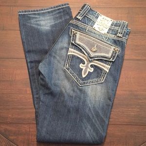 Rock Revival Straight Leon Jeans sz 32x33 EUC